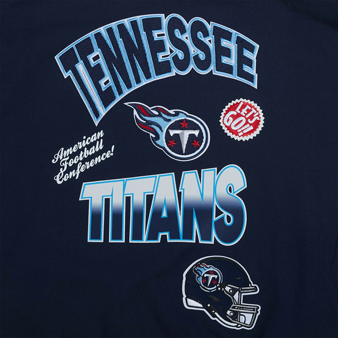 Tennessee Titans  Pro Standard Turn It Up Drop Shoulder Pullover Sweatshirt