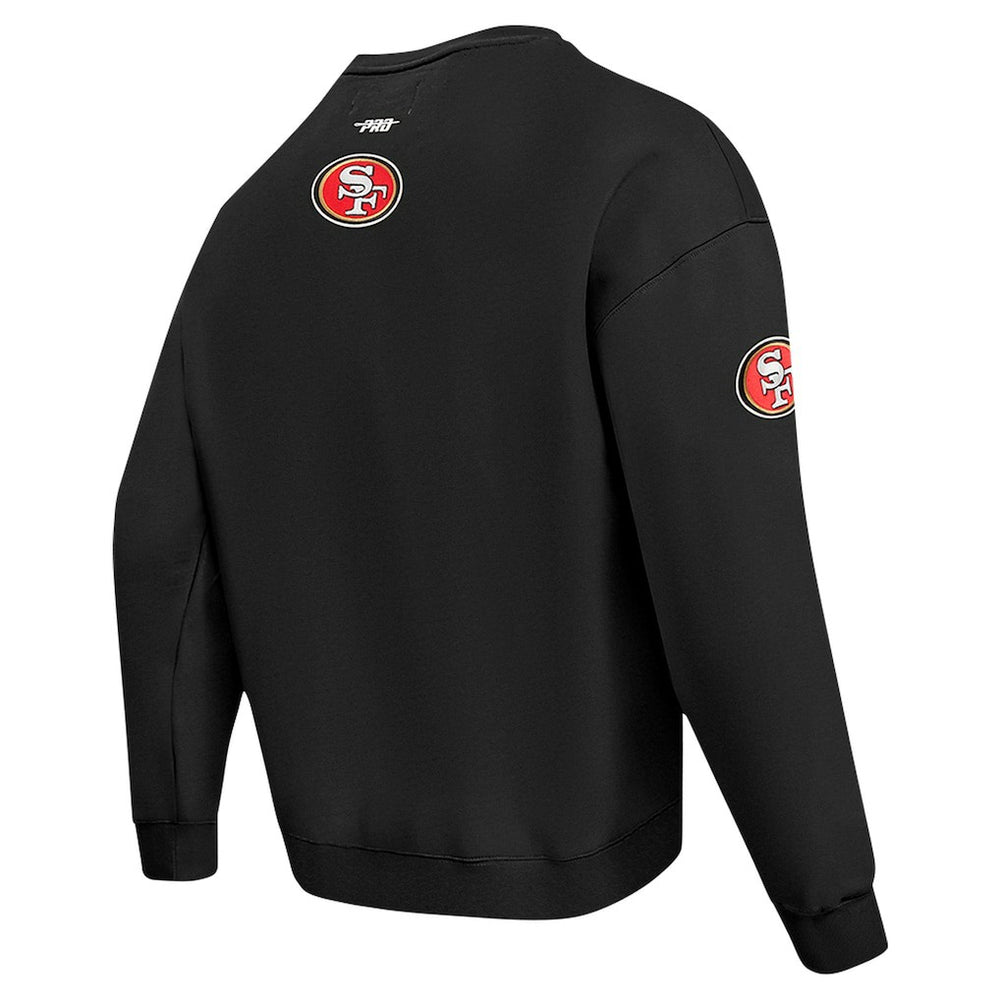 San Francisco 49ers  Pro Standard Turn It Up Drop Shoulder Pullover Sweatshirt