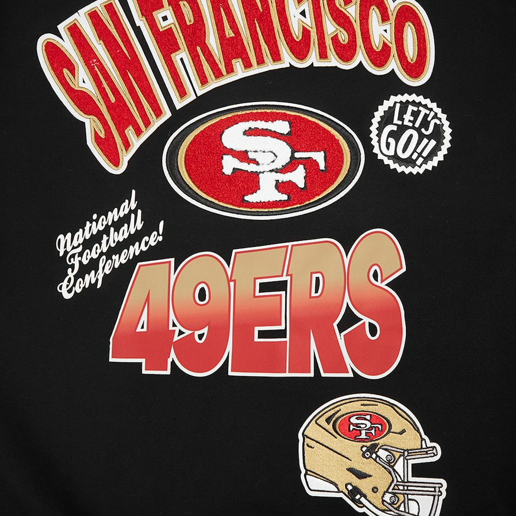 San Francisco 49ers  Pro Standard Turn It Up Drop Shoulder Pullover Sweatshirt