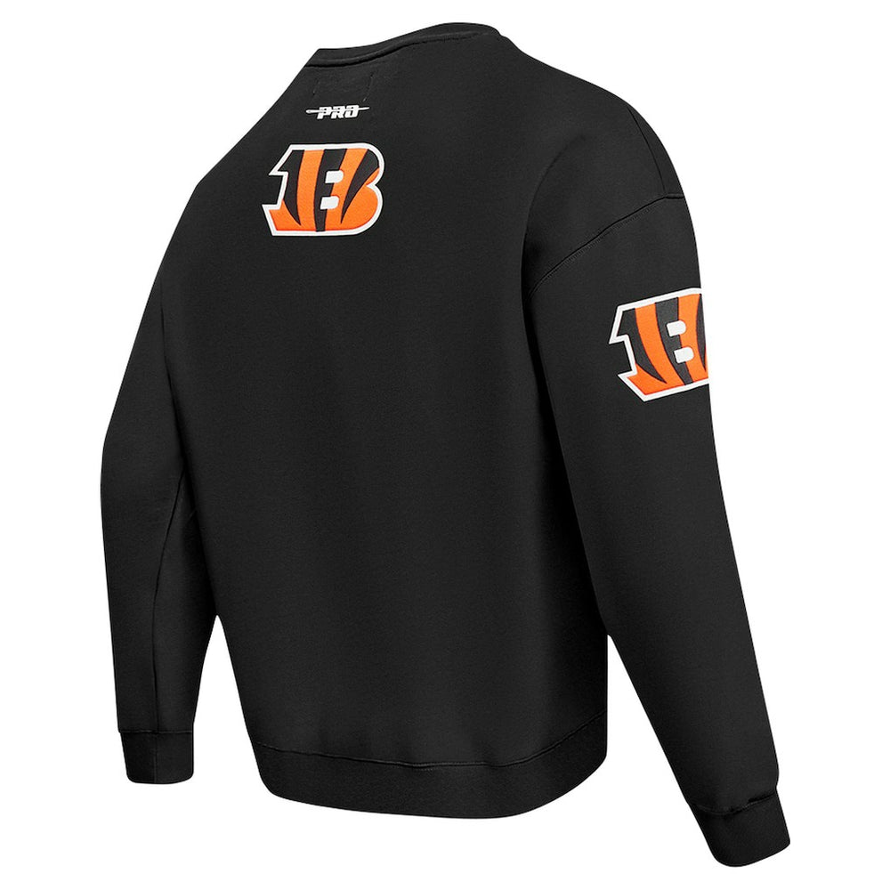 Cincinnati Bengals  Pro Standard Turn It Up Drop Shoulder Pullover Sweatshirt