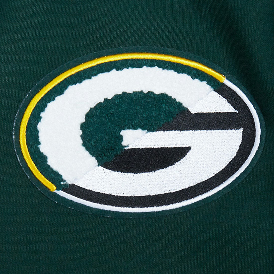 Green Bay Packers  Pro Standard Split Logo Double Knit Full-Zip Hoodie
