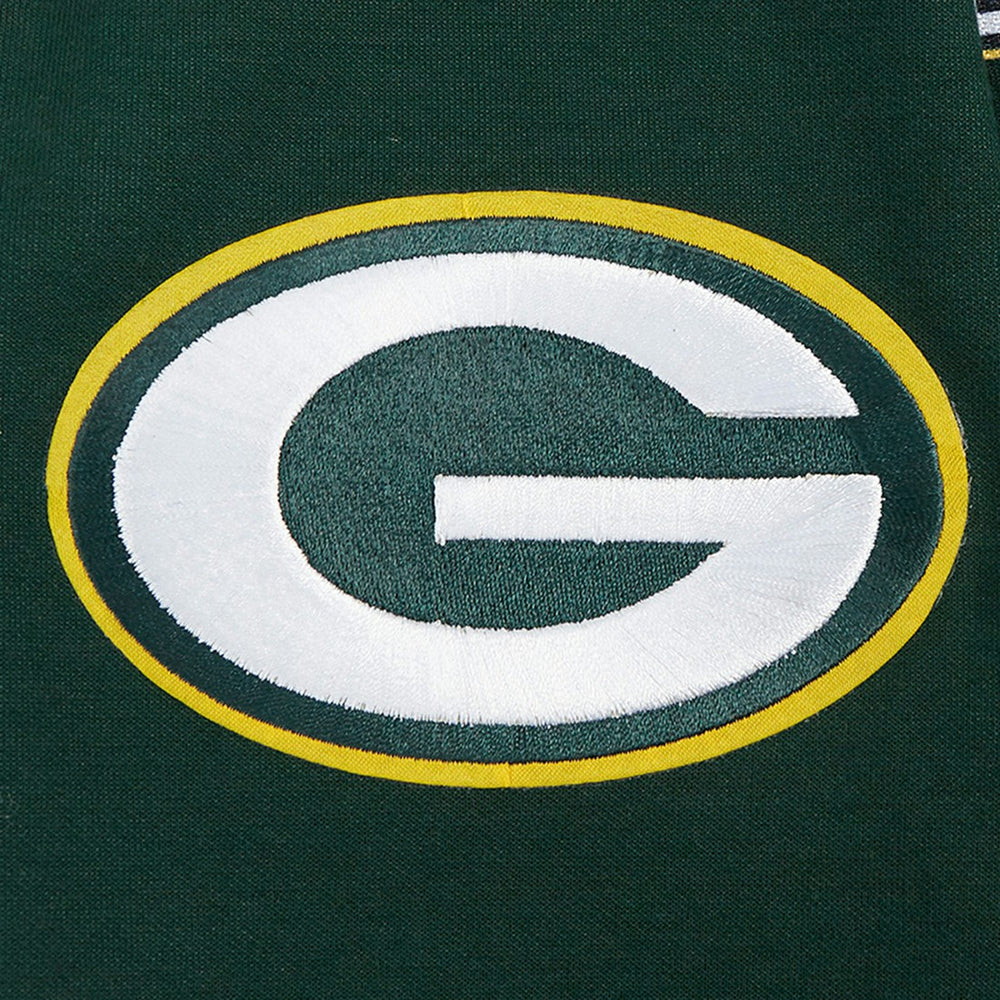 Green Bay Packers  Pro Standard Split Logo Double Knit Full-Zip Hoodie