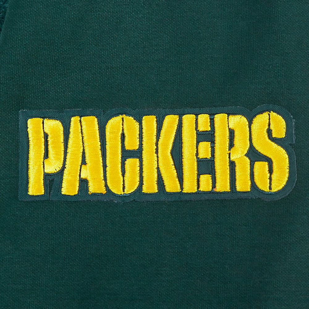 Green Bay Packers  Pro Standard Split Logo Double Knit Full-Zip Hoodie
