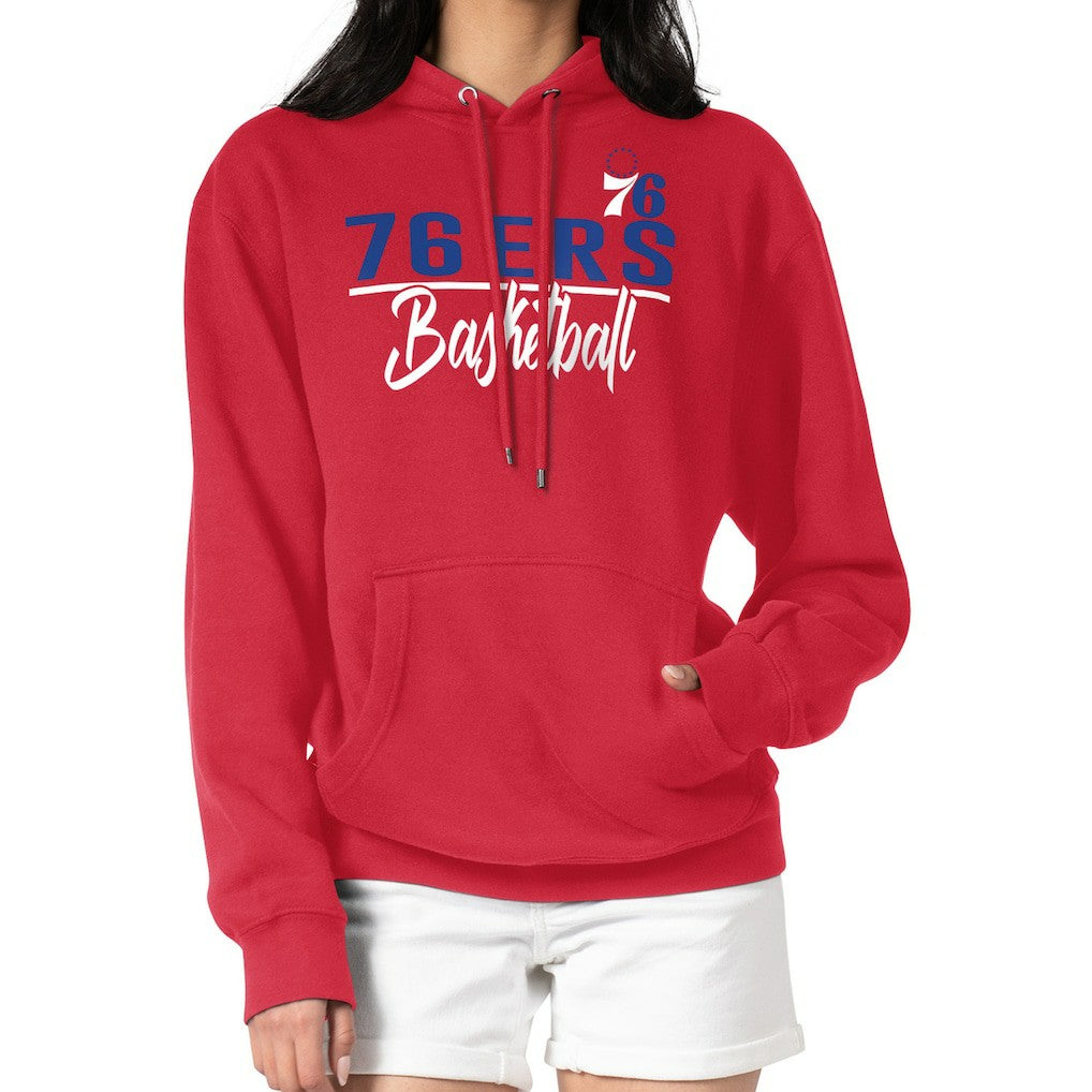 Philadelphia 76ers G-III 4Her by Carl Banks Women's Graphics Fleece Pullover Hoodie New
