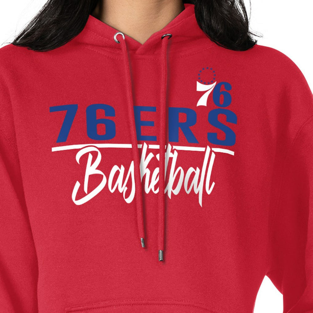 Philadelphia 76ers G-III 4Her by Carl Banks Women's Graphics Fleece Pullover Hoodie New