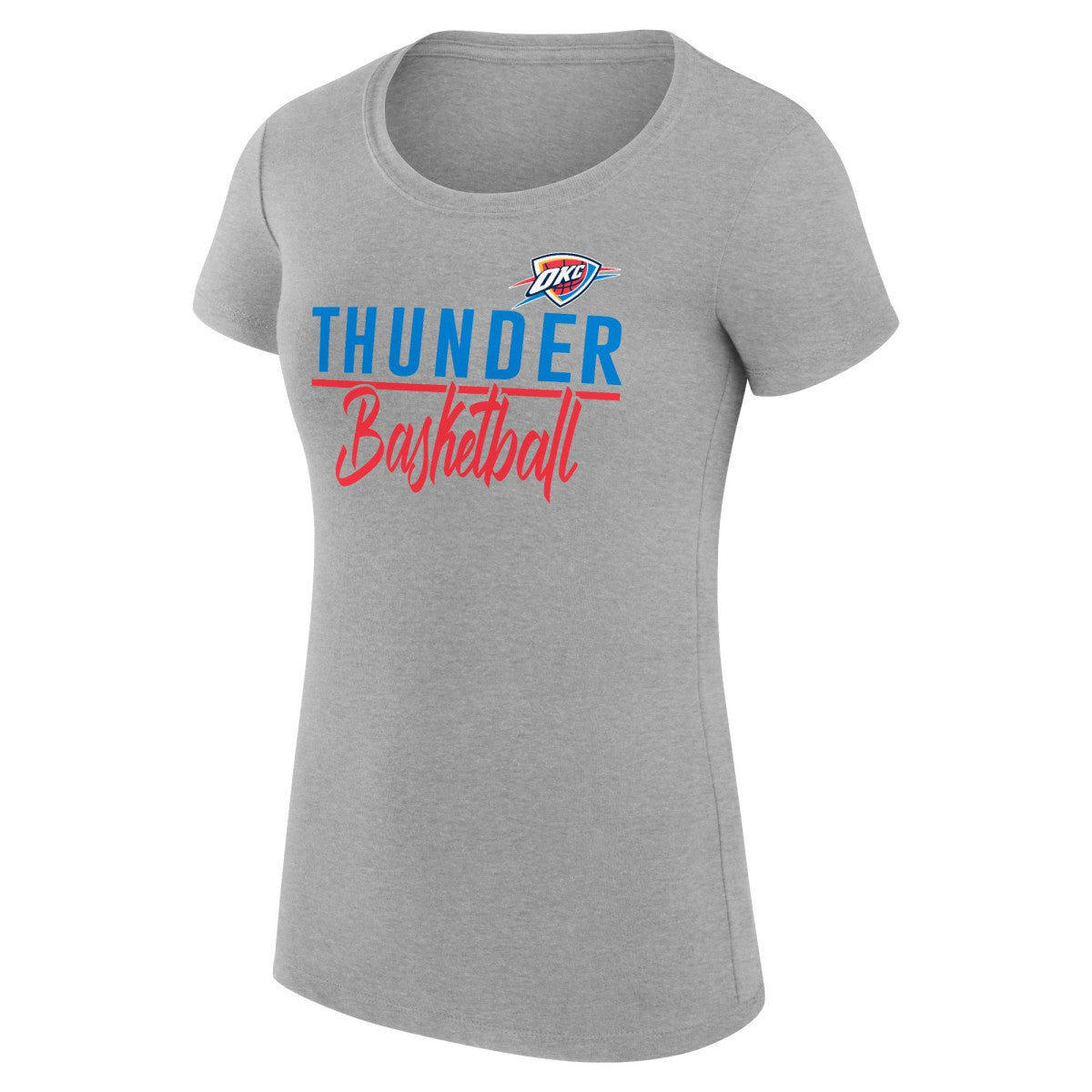 Oklahoma City Thunder G-III 4Her by Carl Banks Women's Super-Slim Fit Lightweight Team Sport V-Neck T-Shirt New