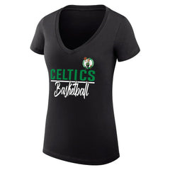 Boston Celtics G-III 4Her by Carl Banks Women's Super-Slim Fit Lightweight Team Sport V-Neck T-Shirt Online