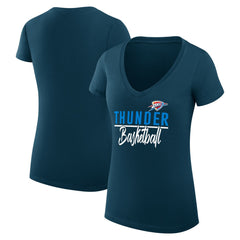Oklahoma City Thunder G-III 4Her by Carl Banks Women's Super-Slim Fit Lightweight Team Sport V-Neck T-Shirt Discount