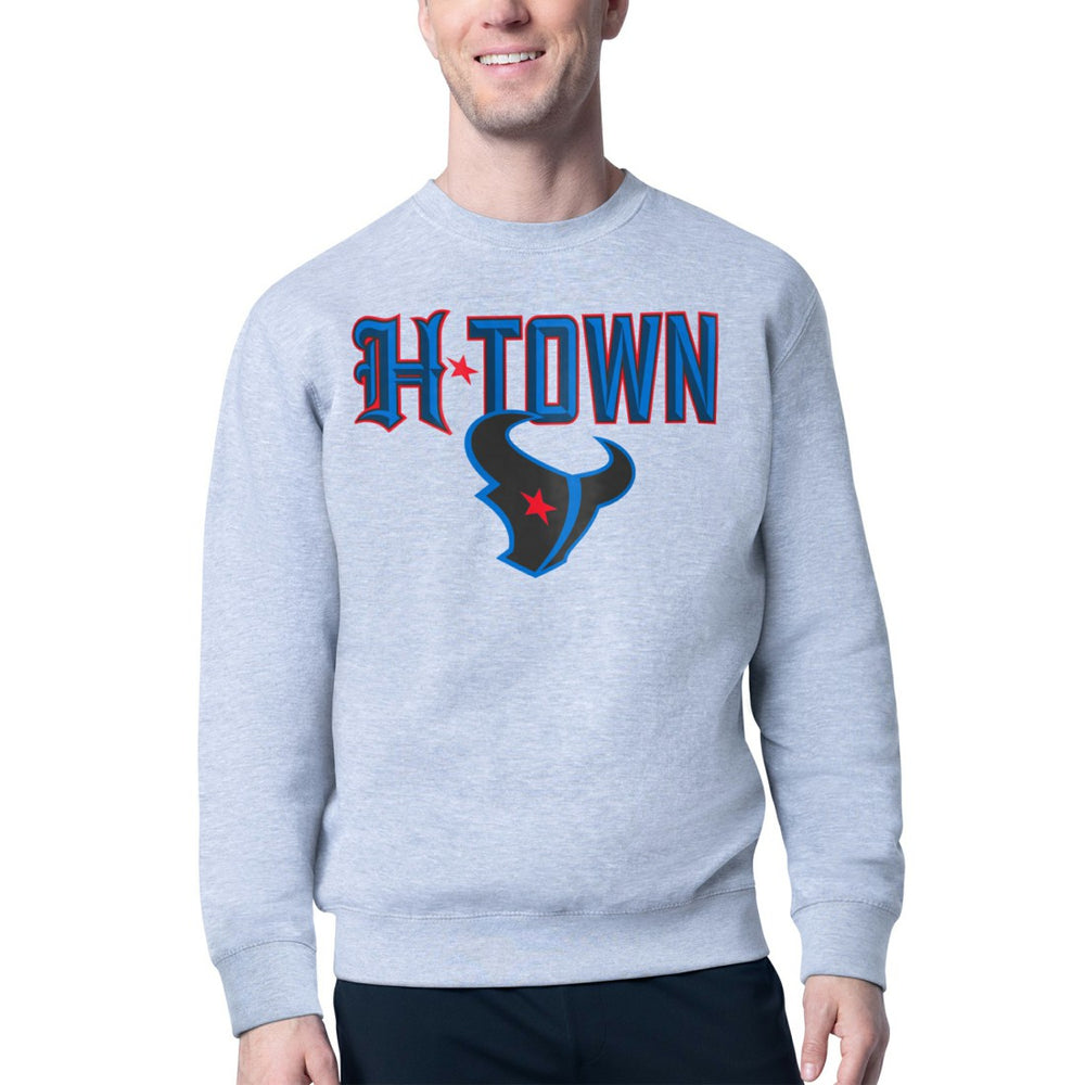 Houston Texans  Starter H-Town Graphic Fleece Pullover Sweatshirt