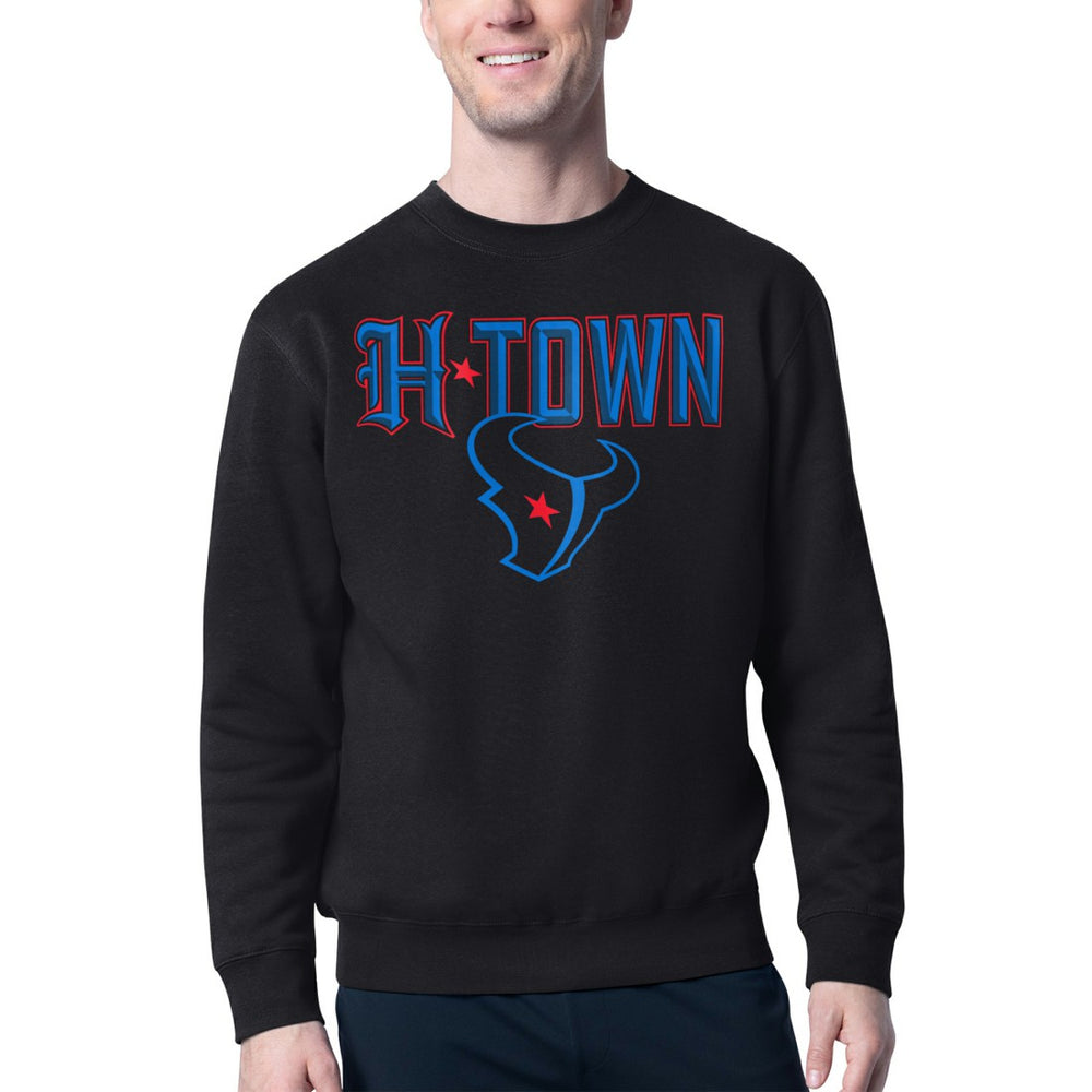 Houston Texans  Starter H-Town Graphic Fleece Pullover Sweatshirt