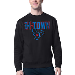 Houston Texans  Starter H-Town Graphic Fleece Pullover Sweatshirt