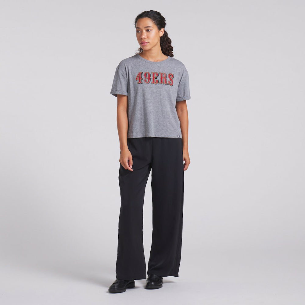 San Francisco 49ers Fanatics Women's Swing Pass Tri-Blend Boxy T-Shirt