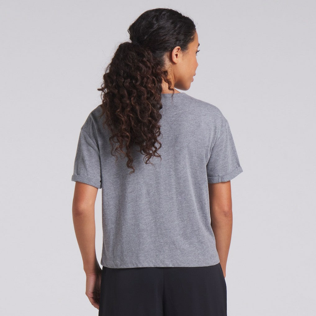 San Francisco 49ers Fanatics Women's Swing Pass Tri-Blend Boxy T-Shirt