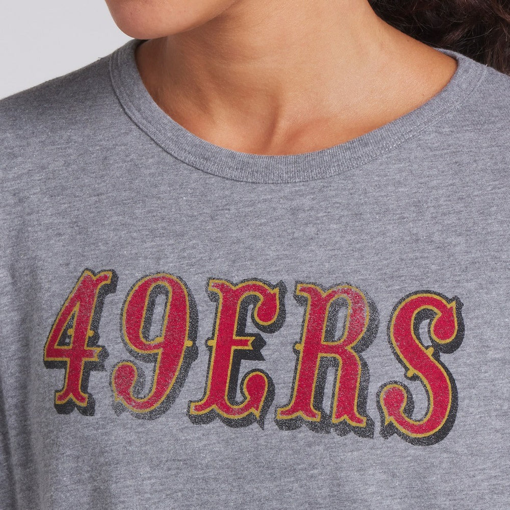 San Francisco 49ers Fanatics Women's Swing Pass Tri-Blend Boxy T-Shirt