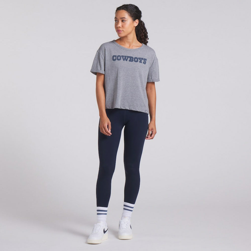 Dallas Cowboys Fanatics Women's Swing Pass Tri-Blend Boxy T-Shirt