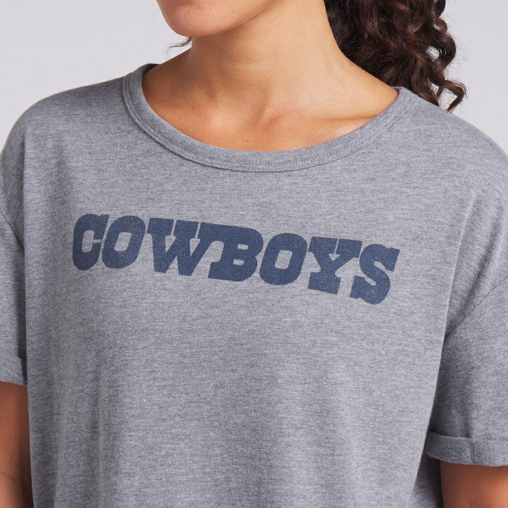 Dallas Cowboys Fanatics Women's Swing Pass Tri-Blend Boxy T-Shirt