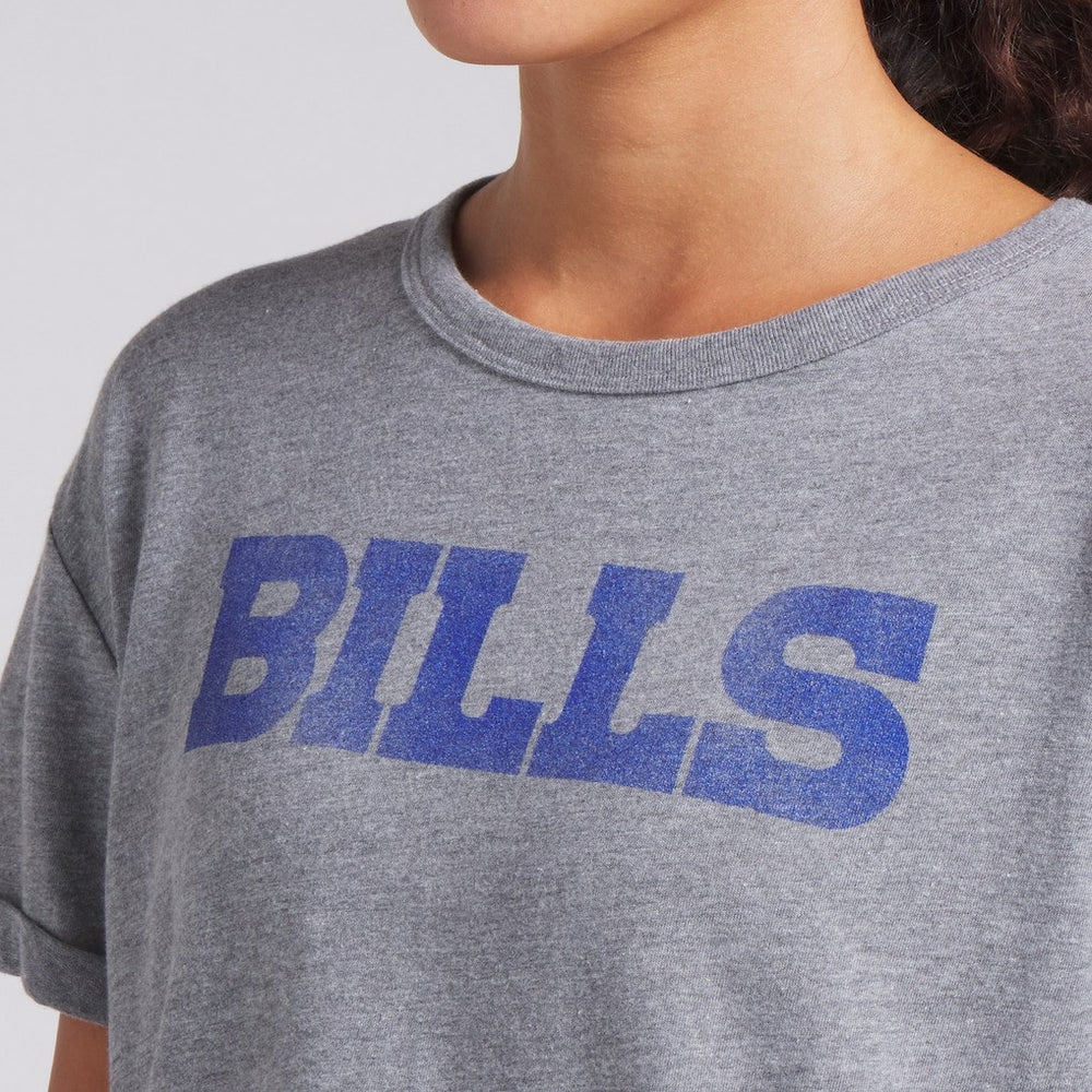 Buffalo Bills Fanatics Women's Swing Pass Tri-Blend Boxy T-Shirt