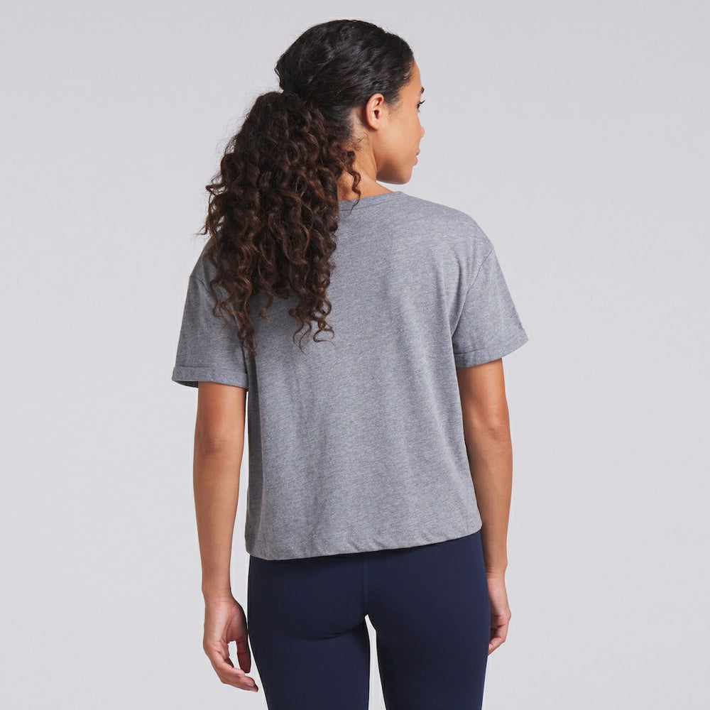 Chicago Bears Fanatics Women's Swing Pass Tri-Blend Boxy T-Shirt
