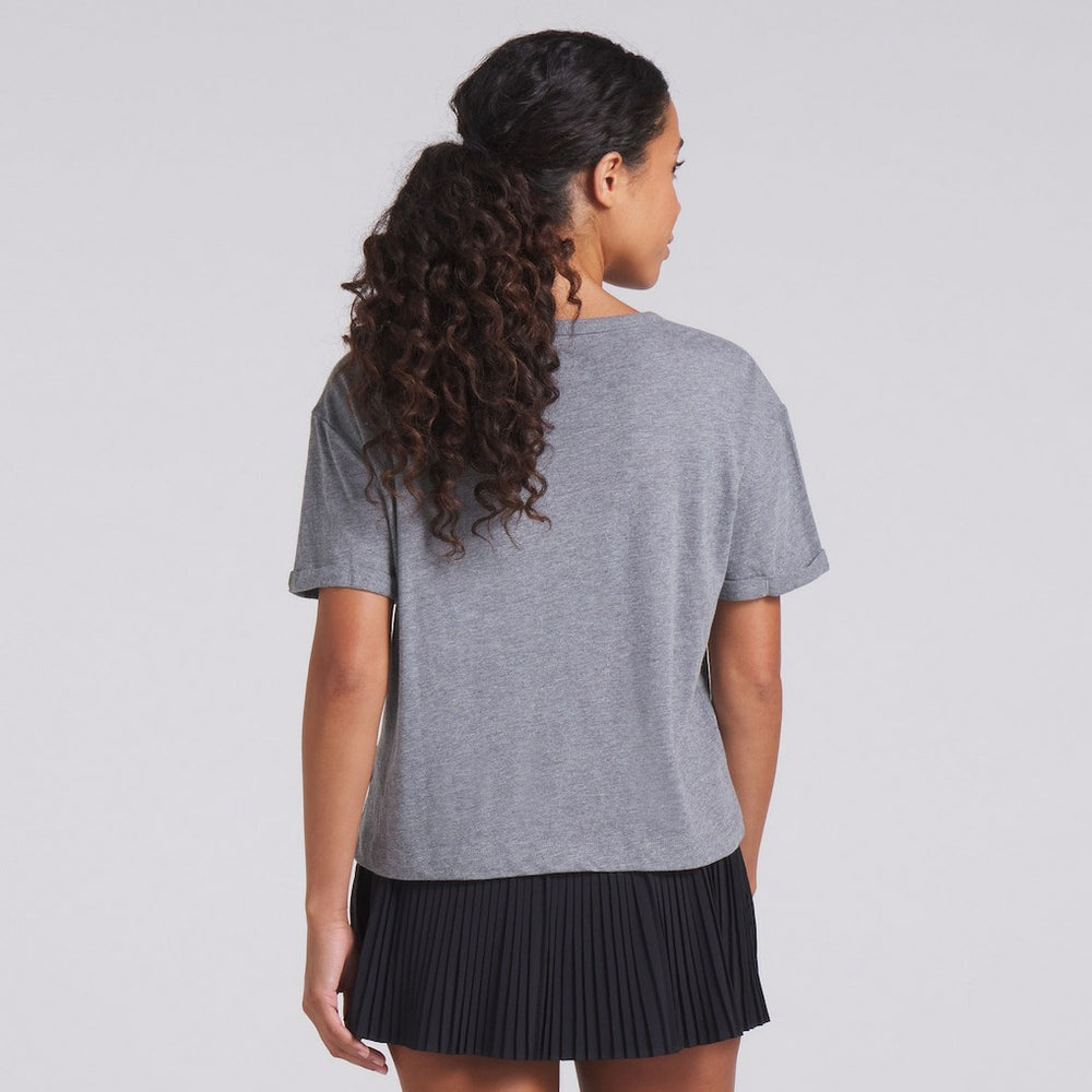 Las Vegas Raiders Fanatics Women's Swing Pass Tri-Blend Boxy T-Shirt