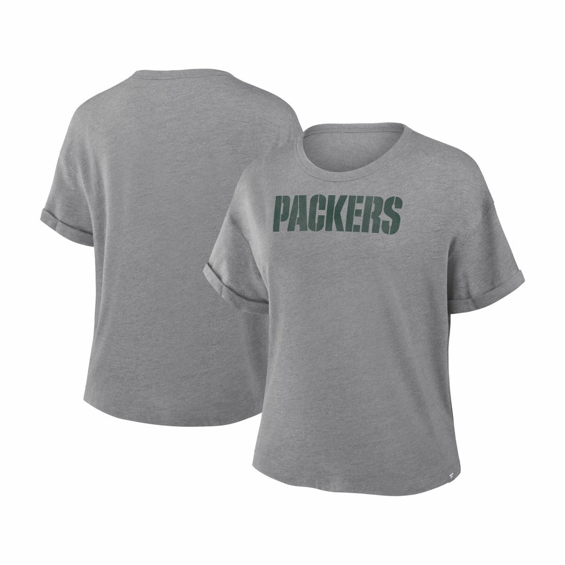 Green Bay Packers Fanatics Women's Swing Pass Tri-Blend Boxy T-Shirt
