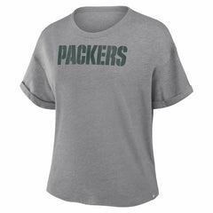 Green Bay Packers Fanatics Women's Swing Pass Tri-Blend Boxy T-Shirt