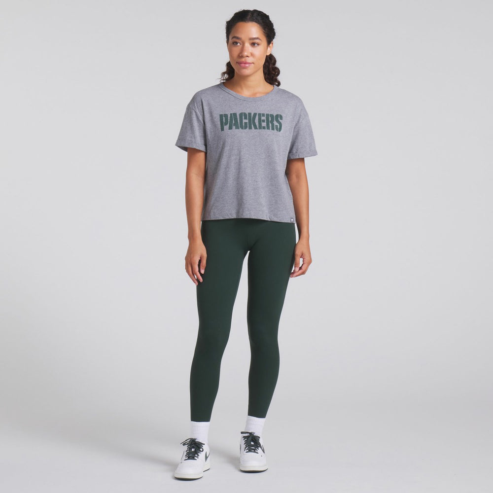 Green Bay Packers Fanatics Women's Swing Pass Tri-Blend Boxy T-Shirt