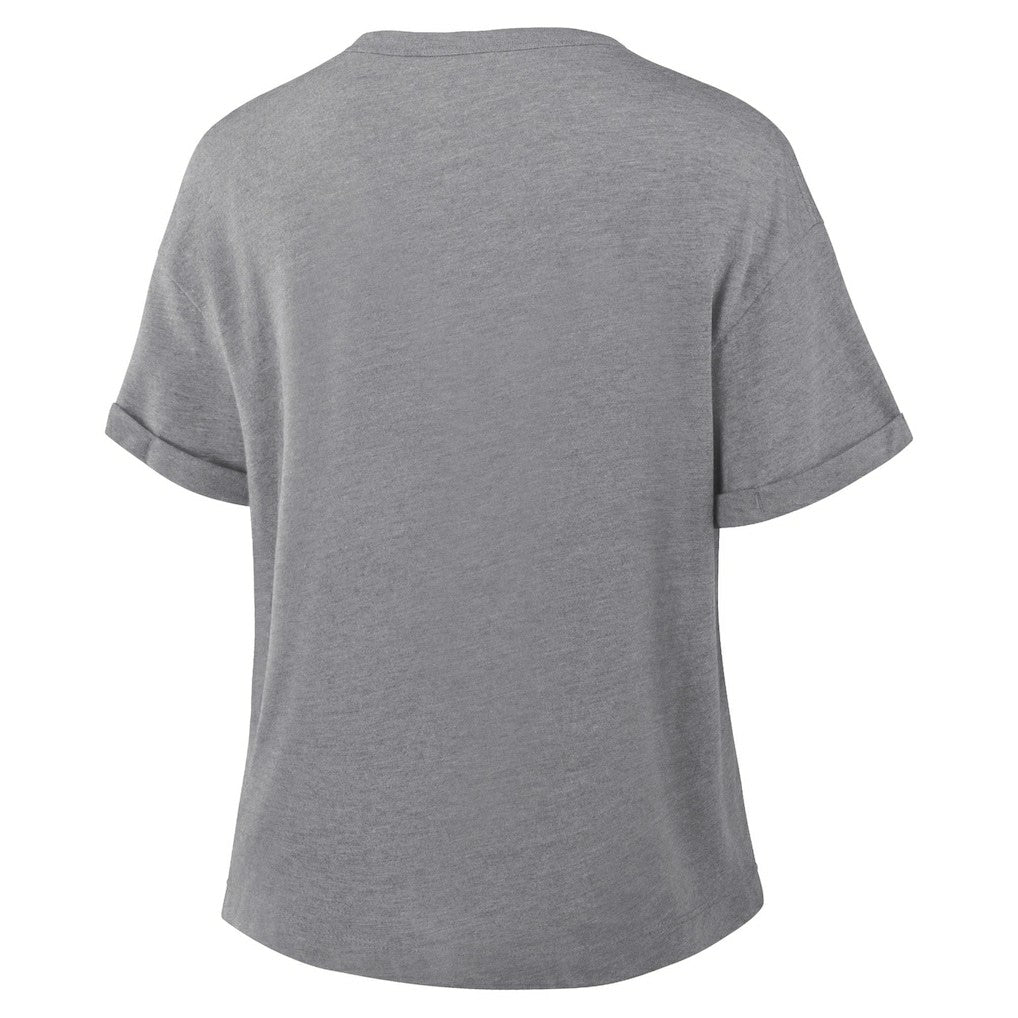Kansas City Chiefs Fanatics Women's Swing Pass Tri-Blend Boxy T-Shirt