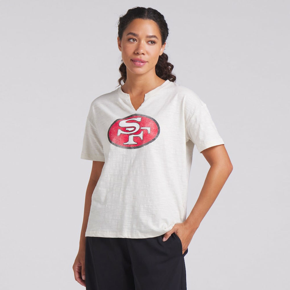 San Francisco 49ers Fanatics Women's Trick Play Slub Boxy T-Shirt