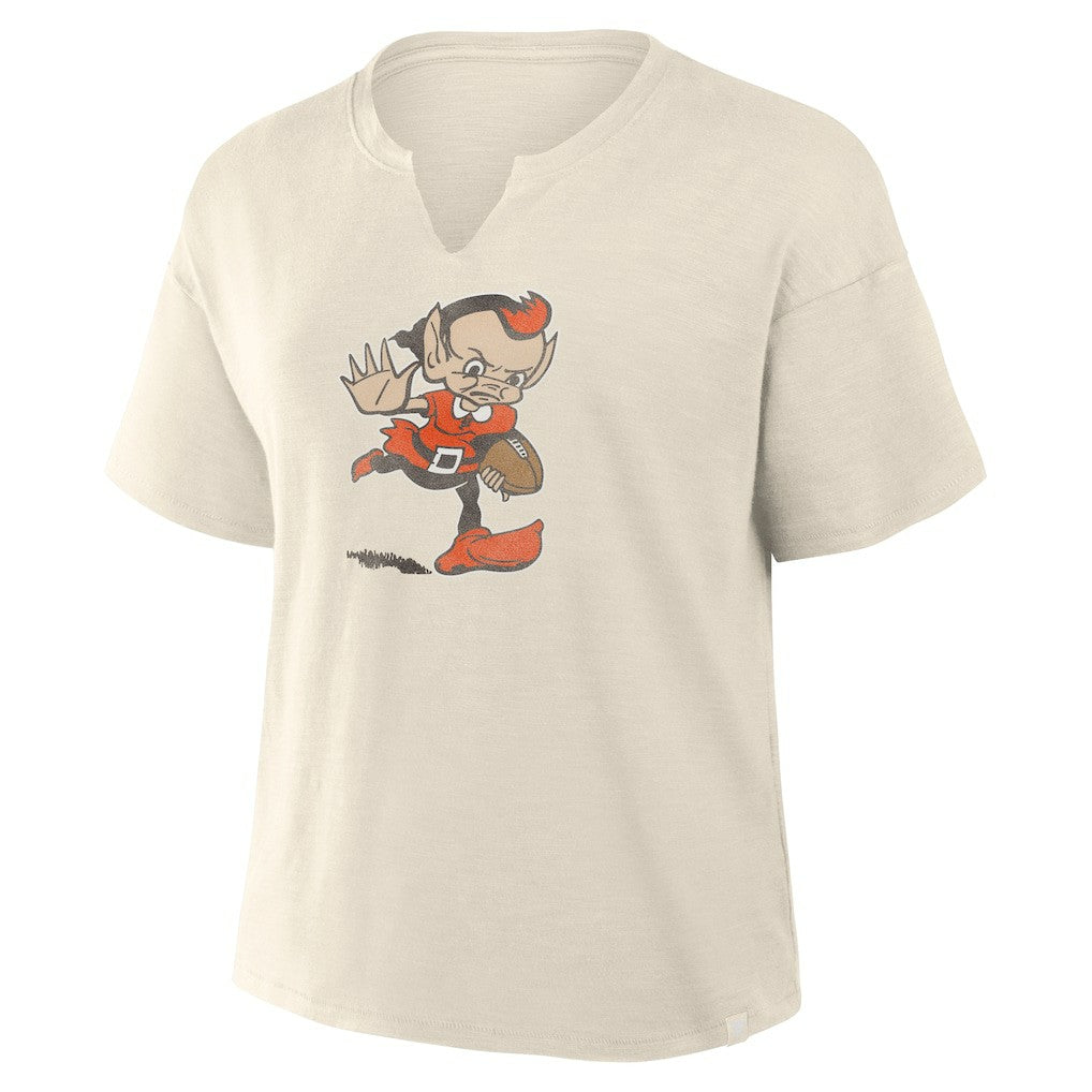 Cleveland Browns Fanatics Women's Trick Play Slub Boxy T-Shirt