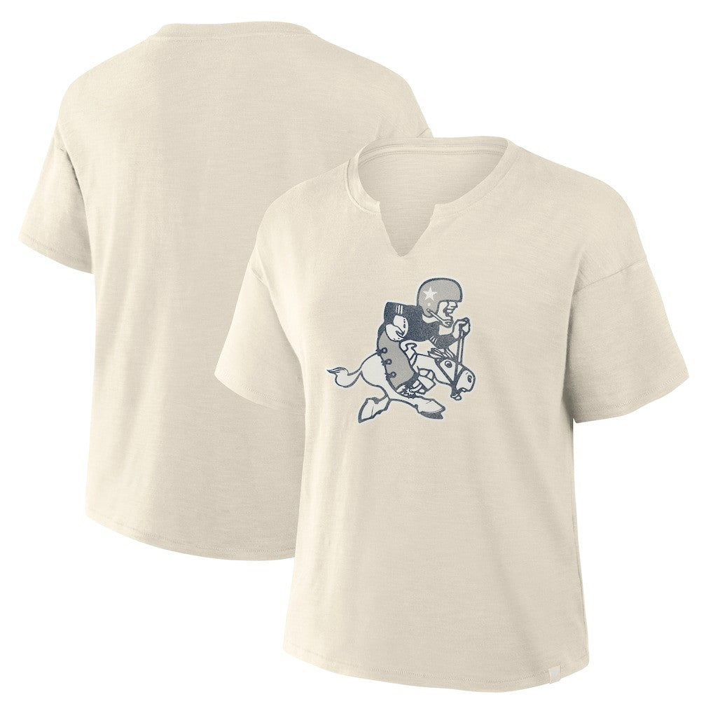 Dallas Cowboys Fanatics Women's Trick Play Slub Boxy T-Shirt