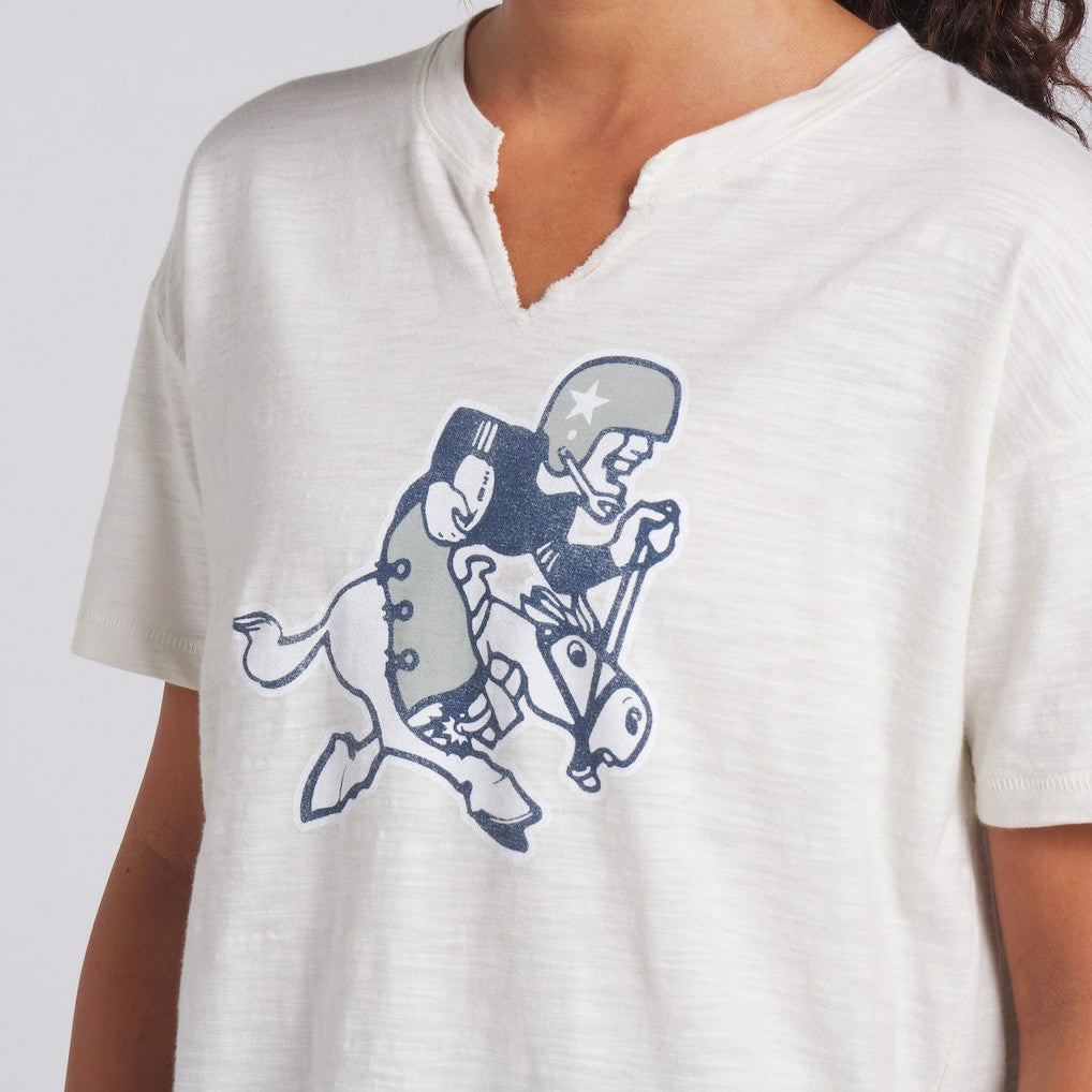 Dallas Cowboys Fanatics Women's Trick Play Slub Boxy T-Shirt