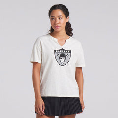 Las Vegas Raiders Fanatics Women's Trick Play Slub Boxy T-Shirt