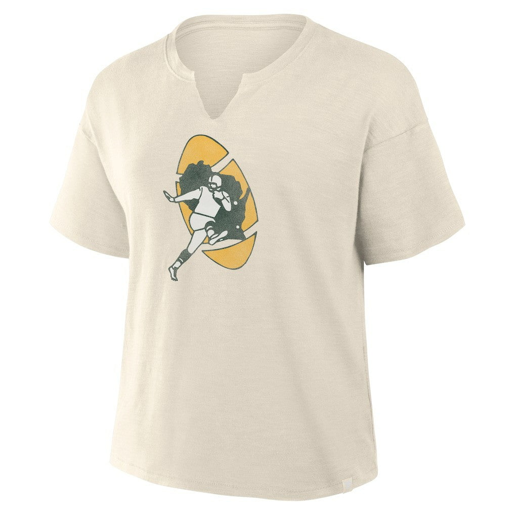 Green Bay Packers Fanatics Women's Trick Play Slub Boxy T-Shirt