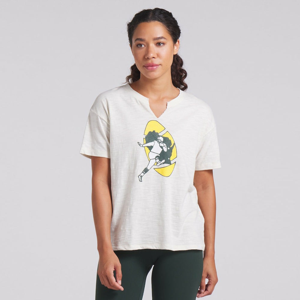 Green Bay Packers Fanatics Women's Trick Play Slub Boxy T-Shirt