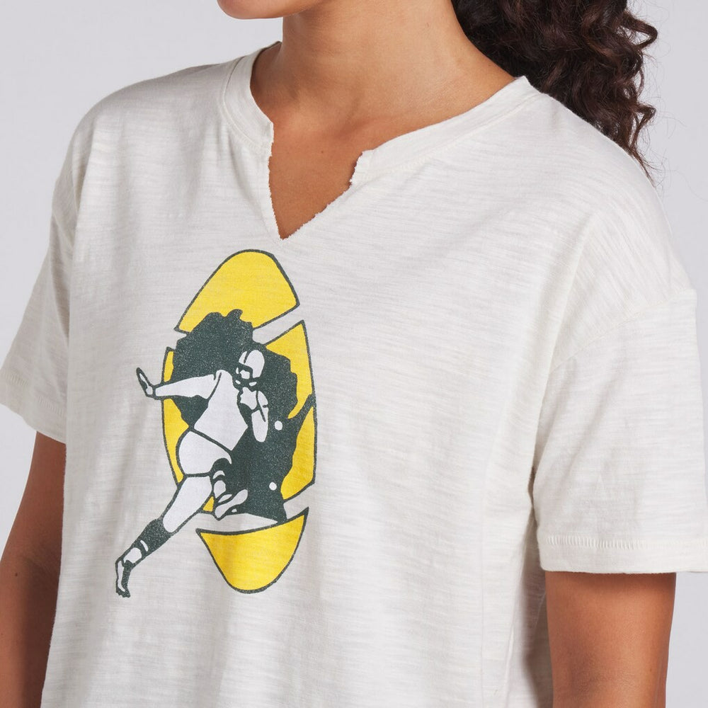 Green Bay Packers Fanatics Women's Trick Play Slub Boxy T-Shirt