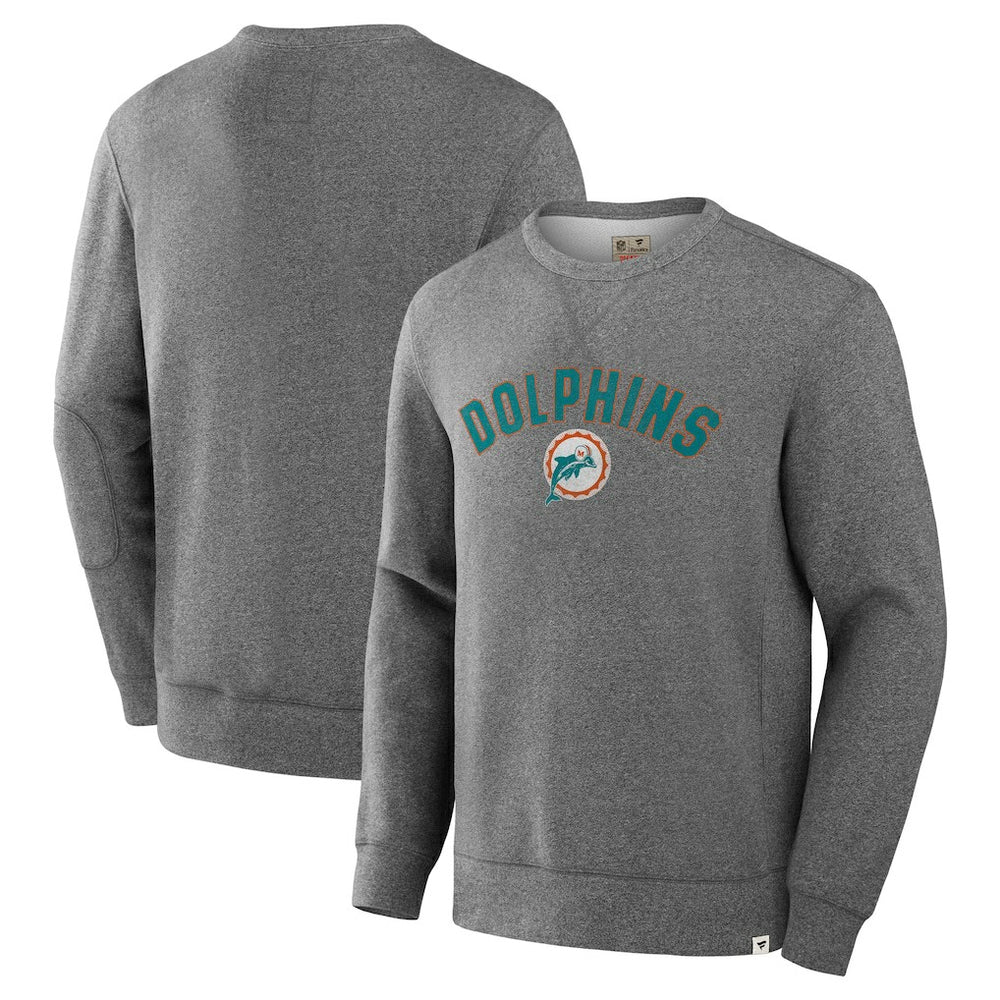Miami Dolphins Fanatics Loop Terry Pullover Sweatshirt