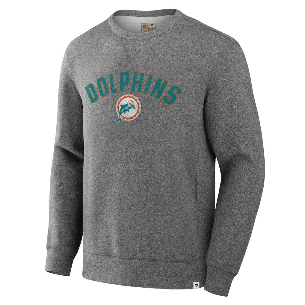 Miami Dolphins Fanatics Loop Terry Pullover Sweatshirt