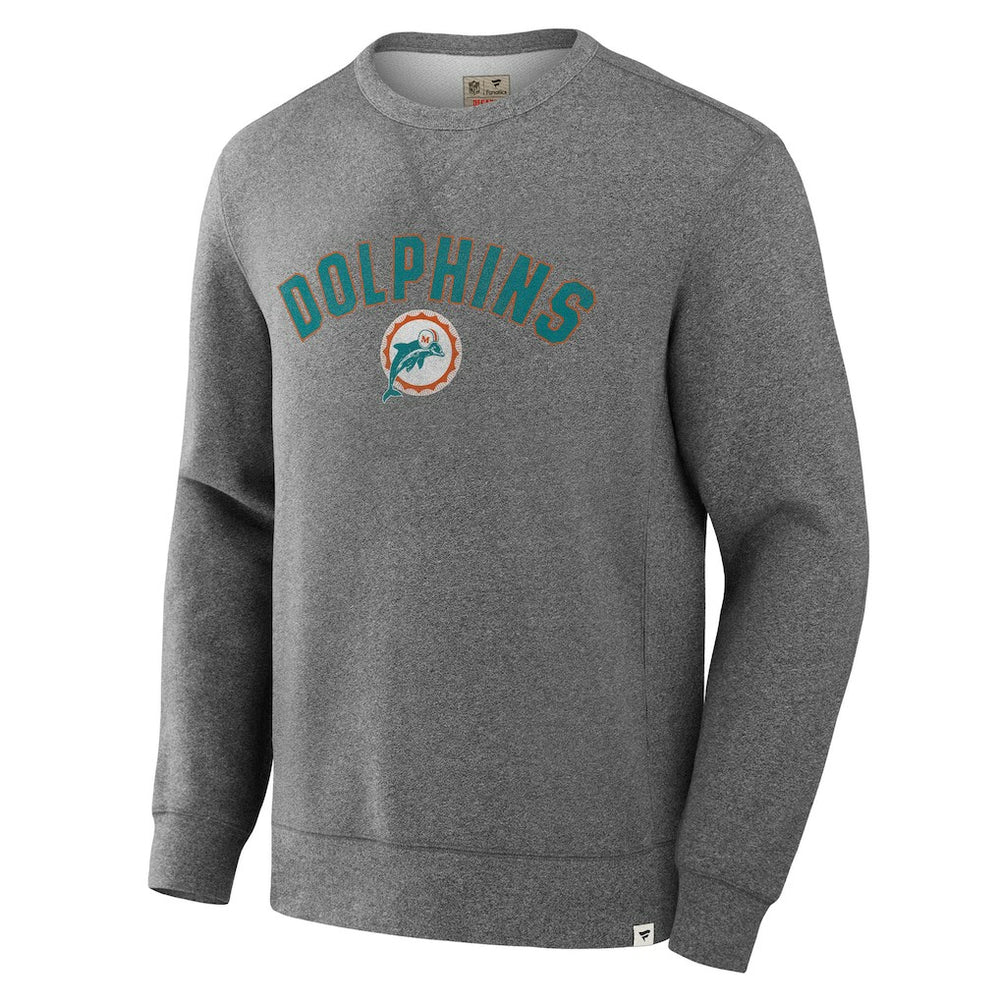 Miami Dolphins Fanatics Loop Terry Pullover Sweatshirt