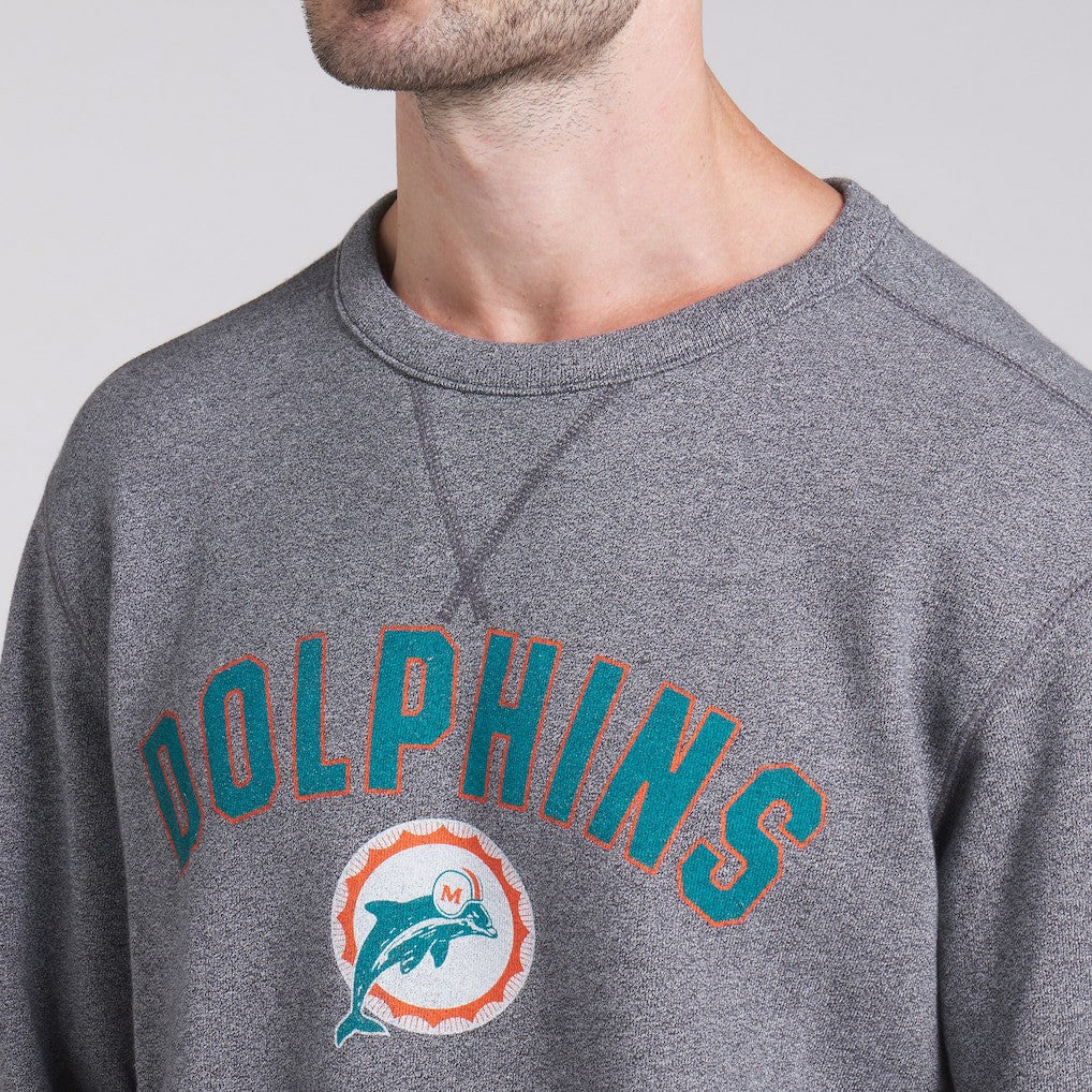 Miami Dolphins Fanatics Loop Terry Pullover Sweatshirt