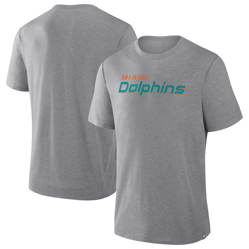 Miami Dolphins Fanatics Pass Rush Tri-Blend T-Shirt