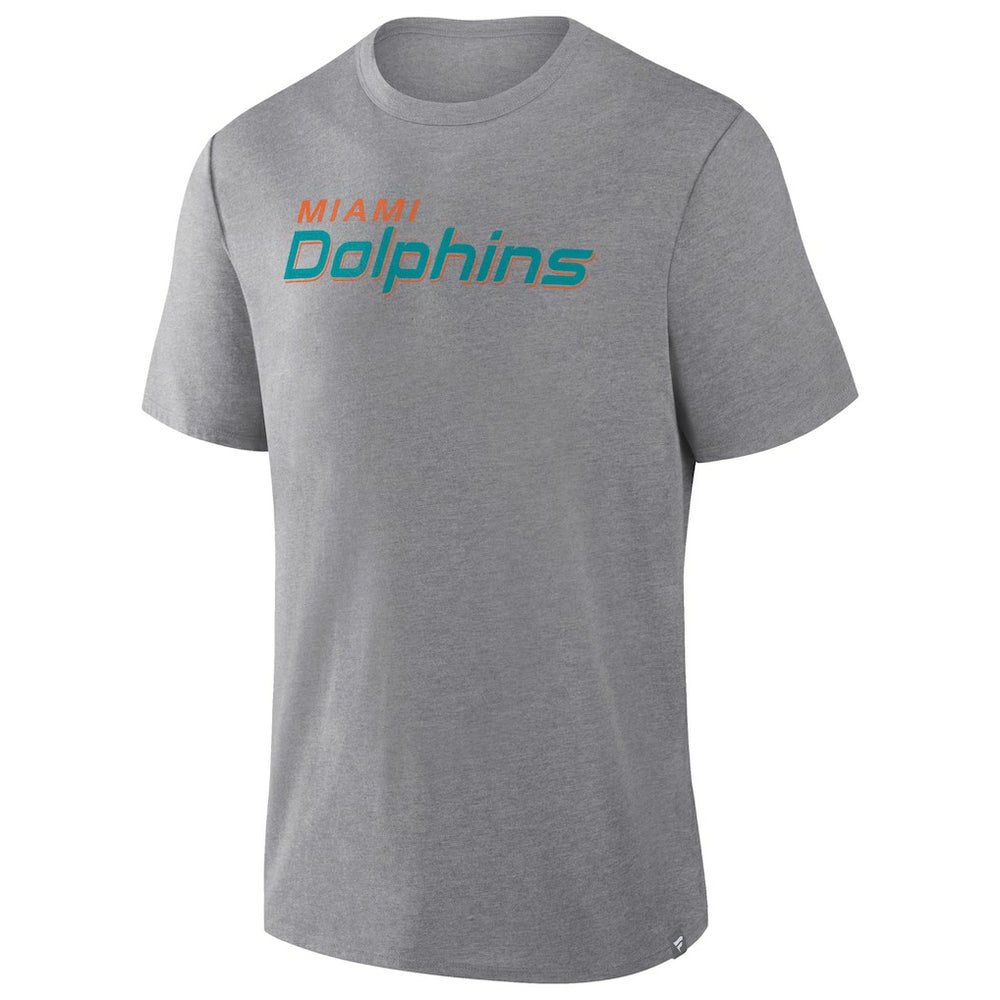 Miami Dolphins Fanatics Pass Rush Tri-Blend T-Shirt