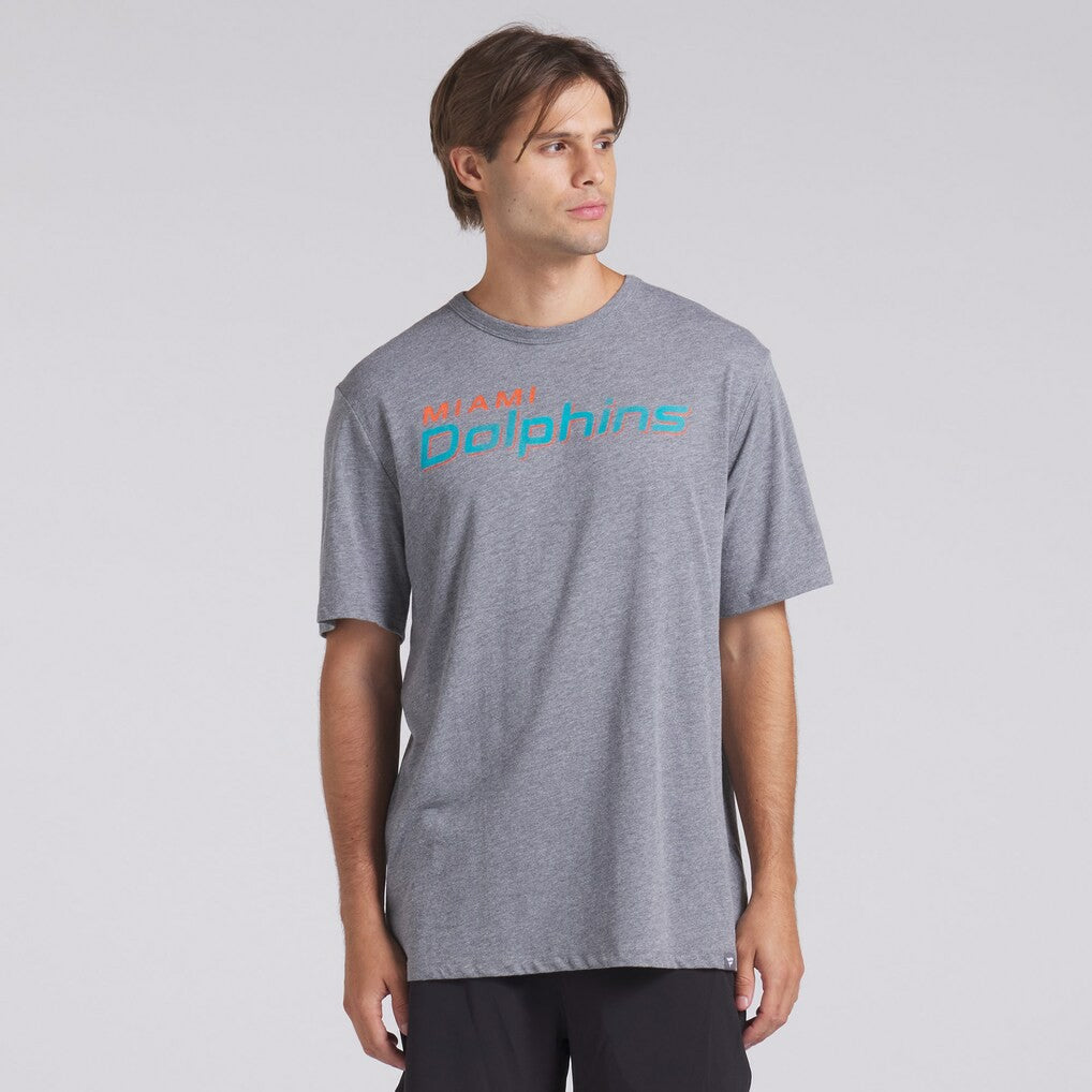 Miami Dolphins Fanatics Pass Rush Tri-Blend T-Shirt