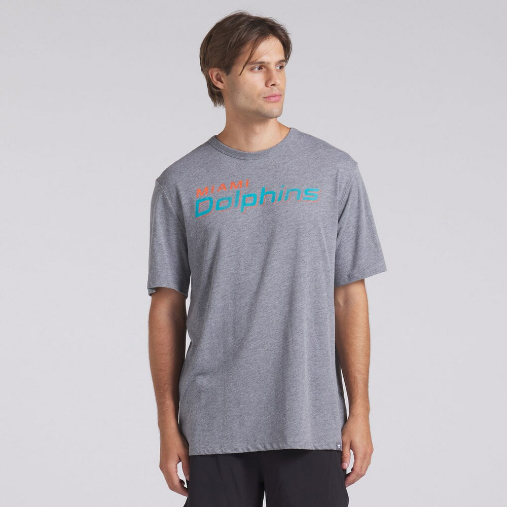 Miami Dolphins Fanatics Pass Rush Tri-Blend T-Shirt