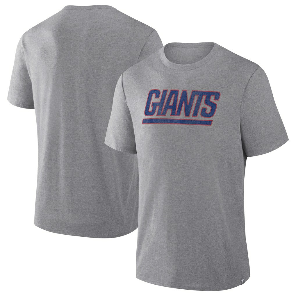 New York Giants Fanatics Pass Rush Tri-Blend T-Shirt