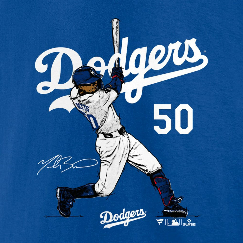 Mookie Betts Los Angeles Dodgers Player Swing T-Shirt | MLB Outlet