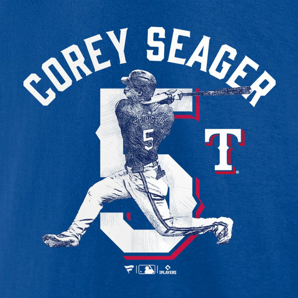Corey Seager Texas Rangers Player Swing T-Shirt | MLB Shop
