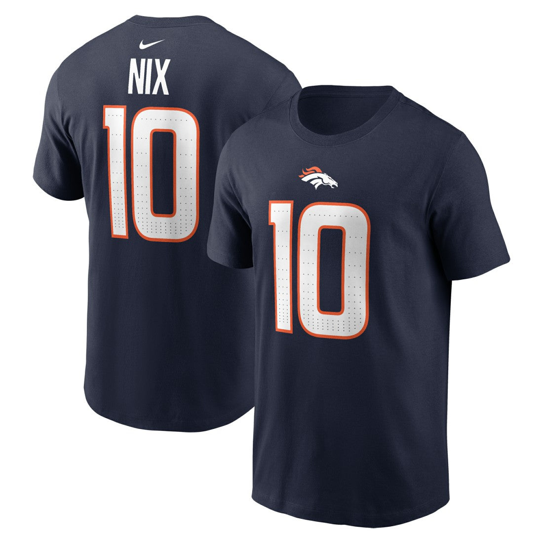 Denver Broncos Nike Bo Nix  Player Name & Number T-Shirt