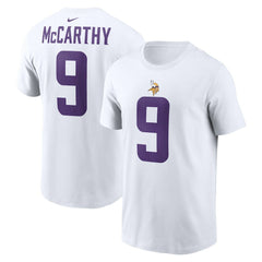 Minnesota Vikings Nike J.J. McCarthy  Player Name & Number T-Shirt
