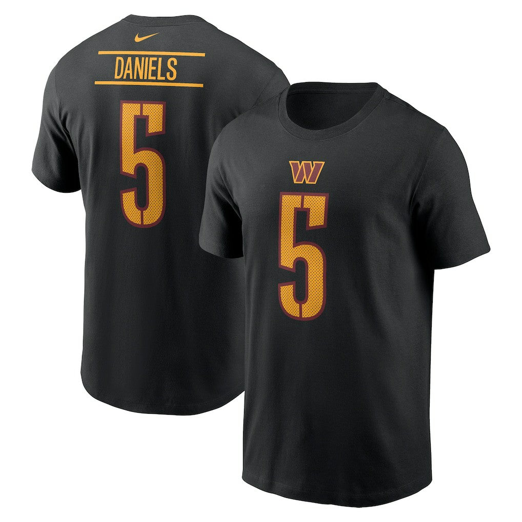 Washington Commanders Nike Jayden Daniels  Player Name & Number T-Shirt