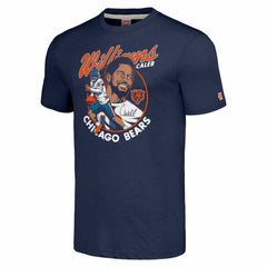 Chicago Bears  Caleb Williams  Homage Unisex Caricature Player Tri-Blend T-Shirt